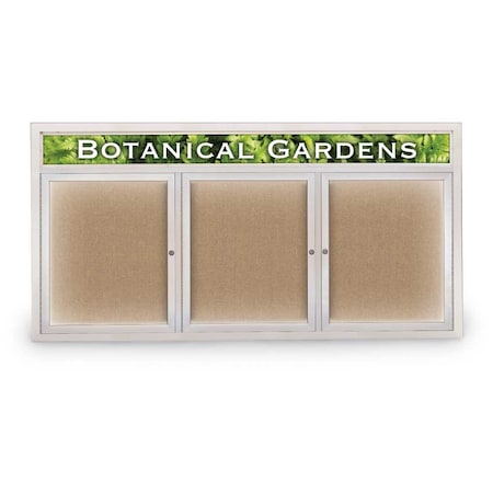 United Visual Products Open Faced Traditional Rounded Corkboard UV644ARC-WHITE-RUBBER